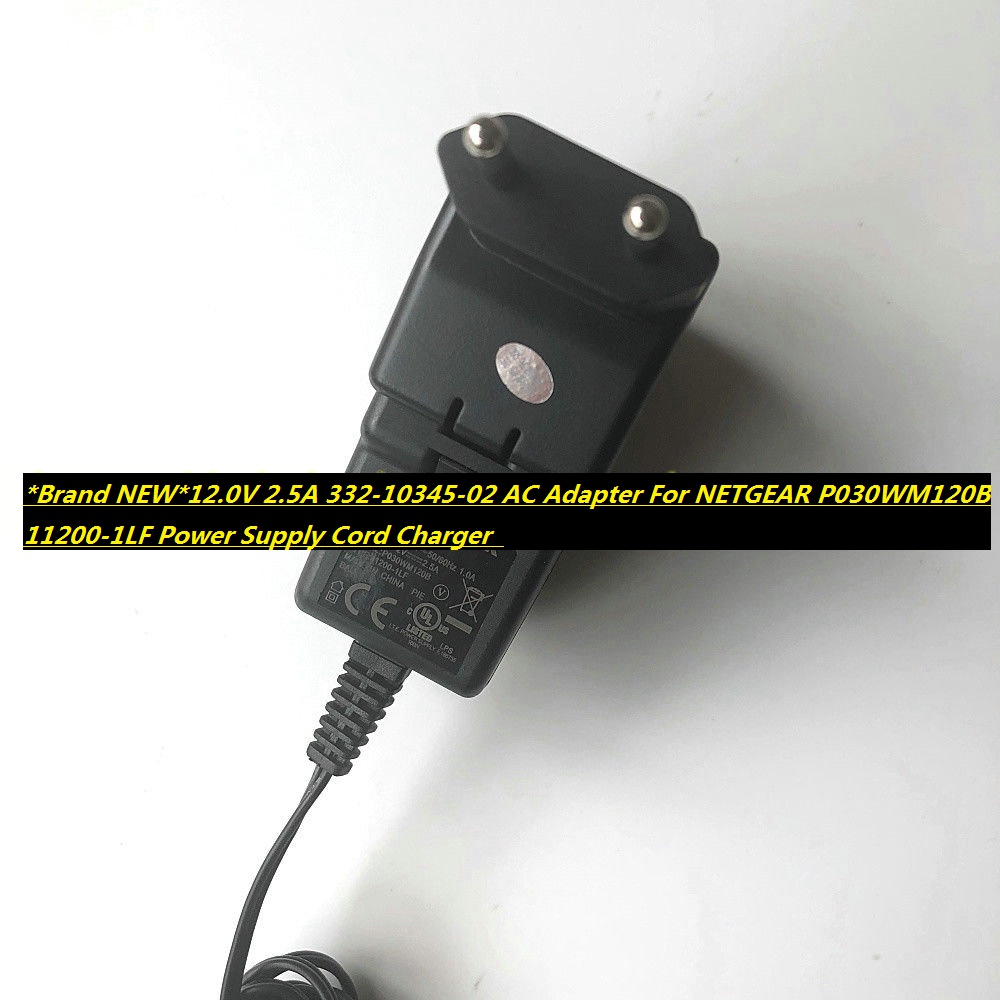 *Brand NEW*12.0V 2.5A 332-10345-02 AC Adapter For NETGEAR P030WM120B 11200-1LF Power Supply Cord Cha
